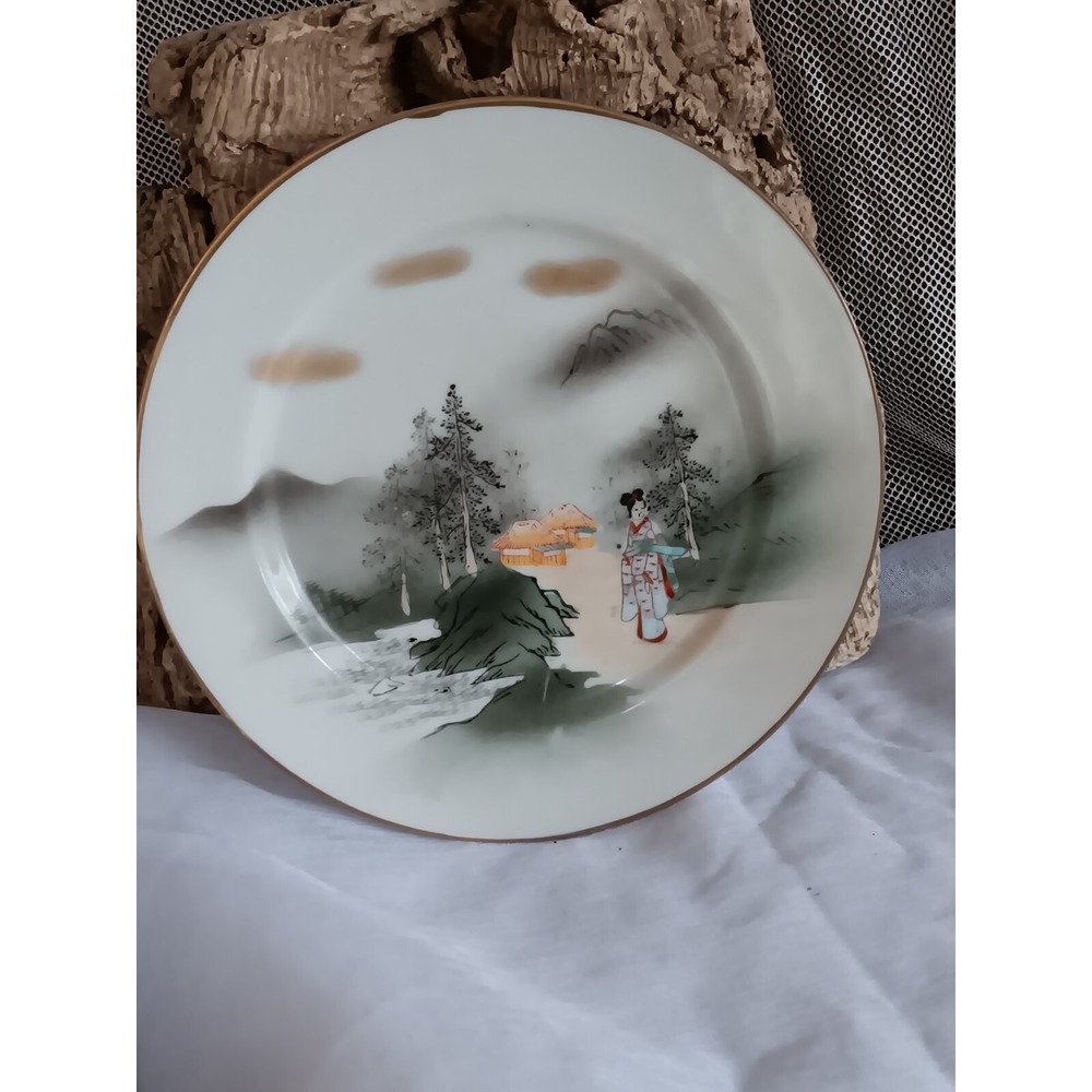 Replacement Plate Japanese  Plate Hand Painted